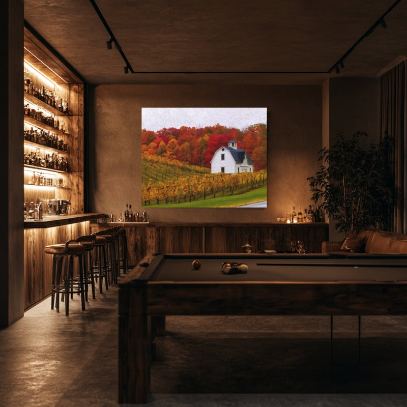 Autumn Vineyard Barn Scene — Niagara-on-the-Lake, Ontario, view 7