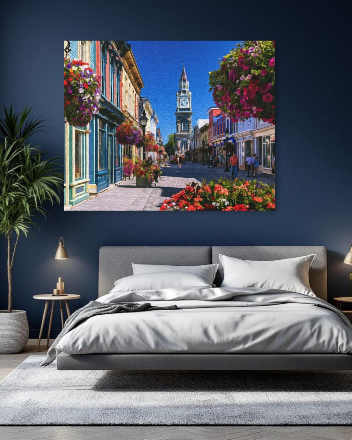 Niagara-on-the-Lake, Ontario | Queen Street Clock Tower | Original Series Gallery Canvas detail