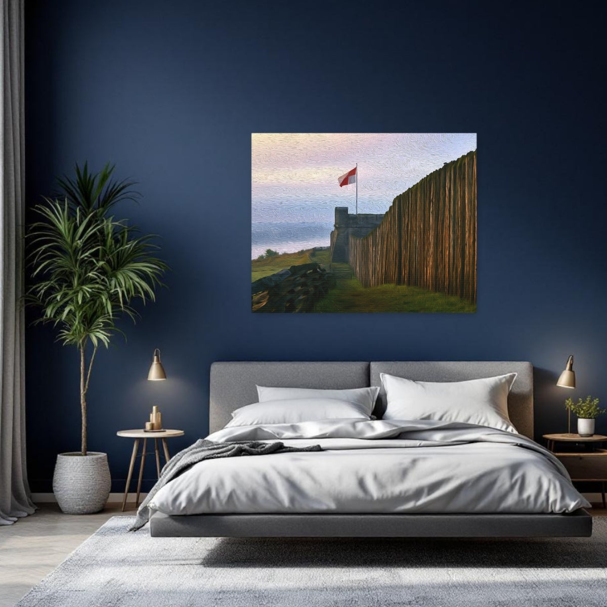 Niagara-on-the-Lake, Ontario | Fort George Palisade Wall | Original Series Gallery Canvas detail