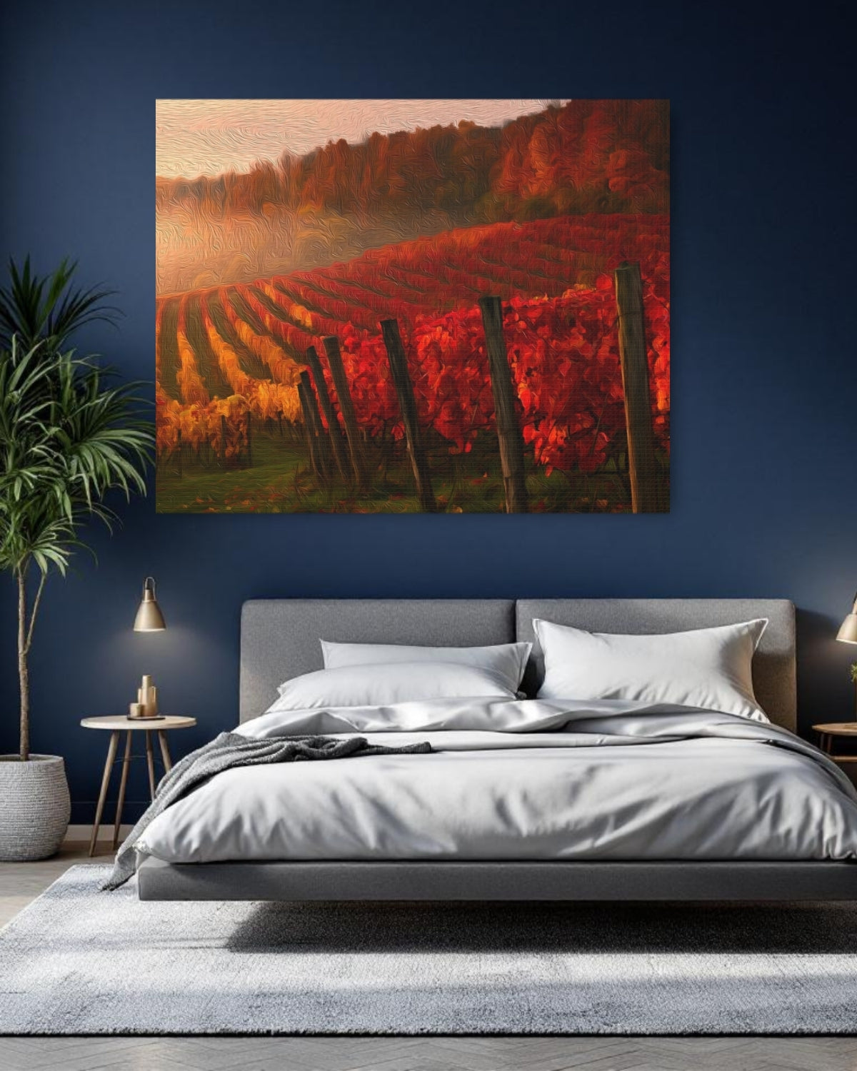 Niagara-on-the-Lake, Ontario | Niagara-on-the-Lake Autumn Vineyard | Original Series Gallery Canvas detail