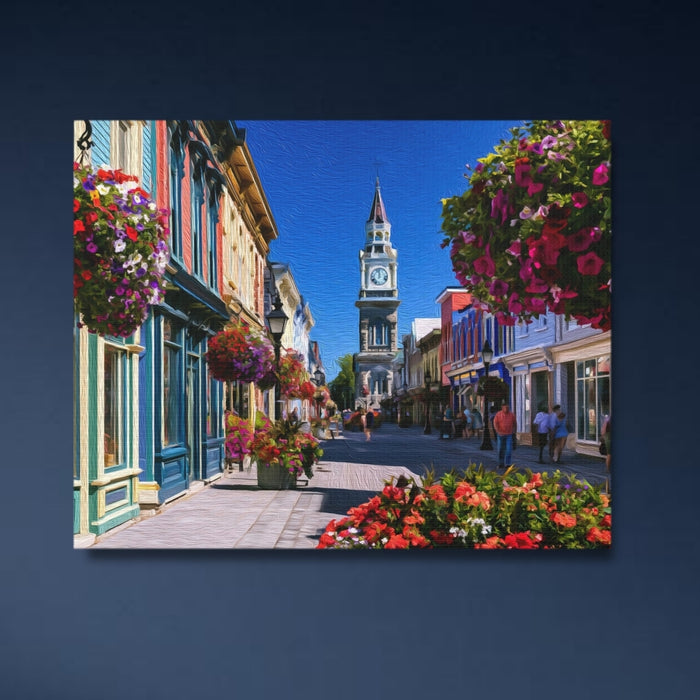 Niagara-on-the-Lake, Ontario | Queen Street Clock Tower | Original Series Gallery Canvas