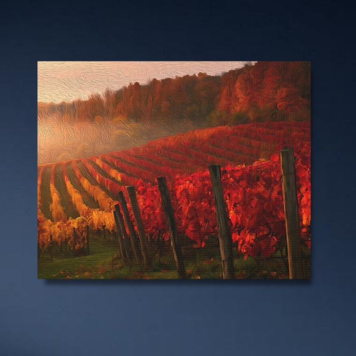 Niagara-on-the-Lake, Ontario | Niagara-on-the-Lake Autumn Vineyard | Original Series Gallery Canvas