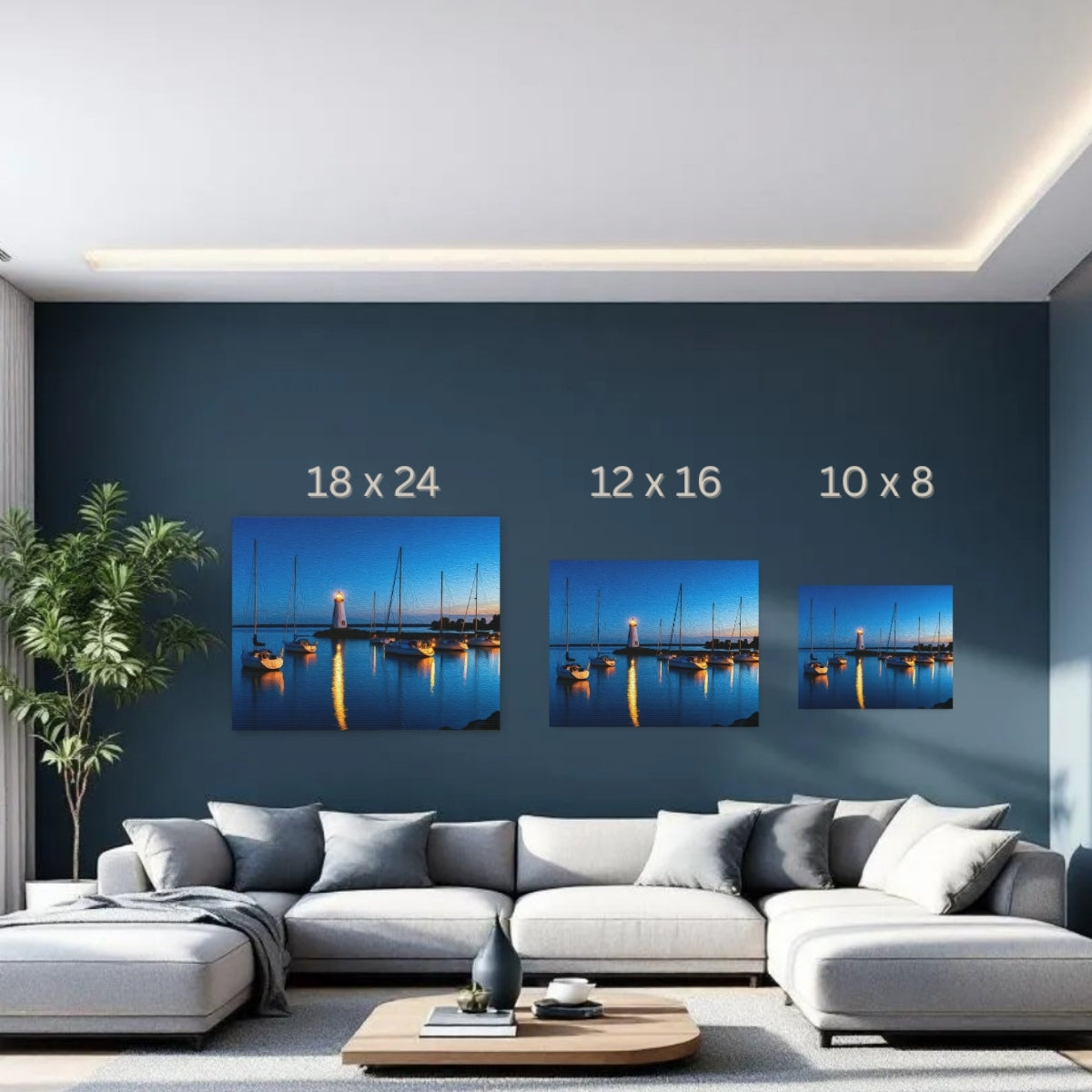 Niagara-on-the-Lake, Ontario | Niagara-on-the-Lake Lighthouse Marina | Original Series Gallery Canvas detail