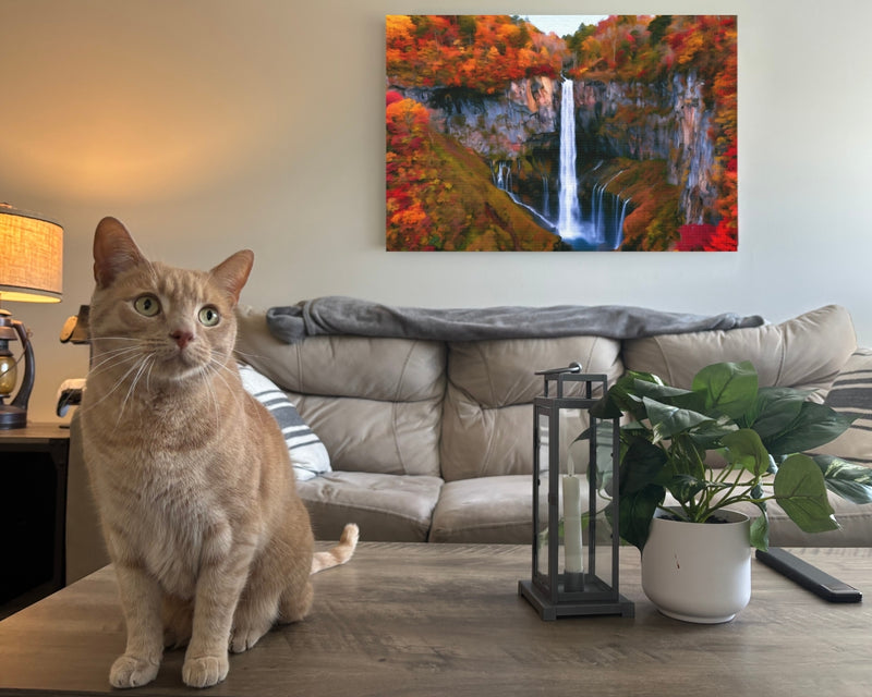 Kegon Falls Autumn Foliage — Nikko, Japan, view 2