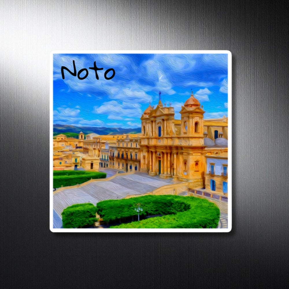 Noto, Sicily | Baroque Cathedral Square | Original Series Decorative Magnet