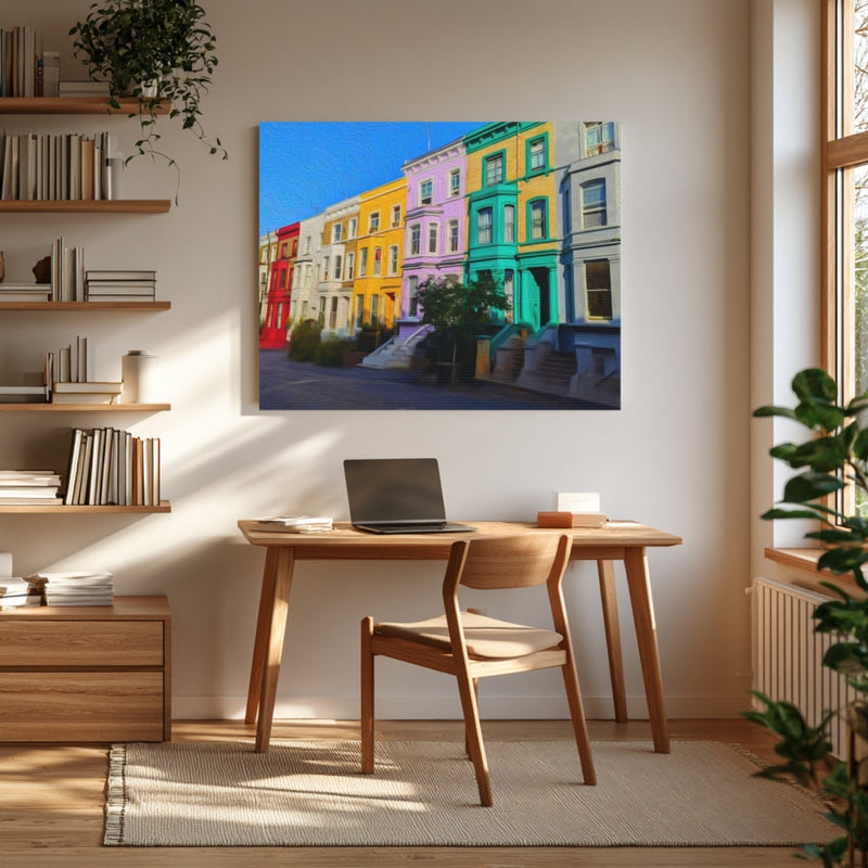 Colorful Notting Hill Townhouses — Notting Hill, London, view 4