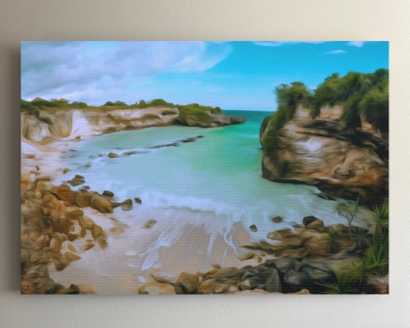 Secluded Turquoise Coastal Cove — Nusa Penida, Indonesia