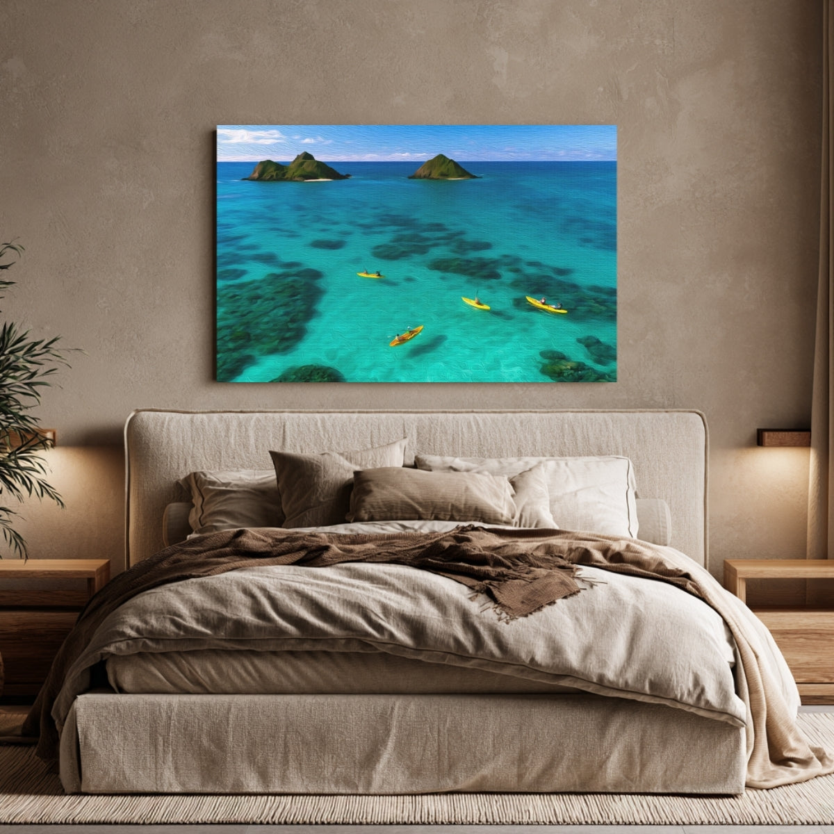 Mokulua Islands Kayakers — Oahu, Hawaii, view 4