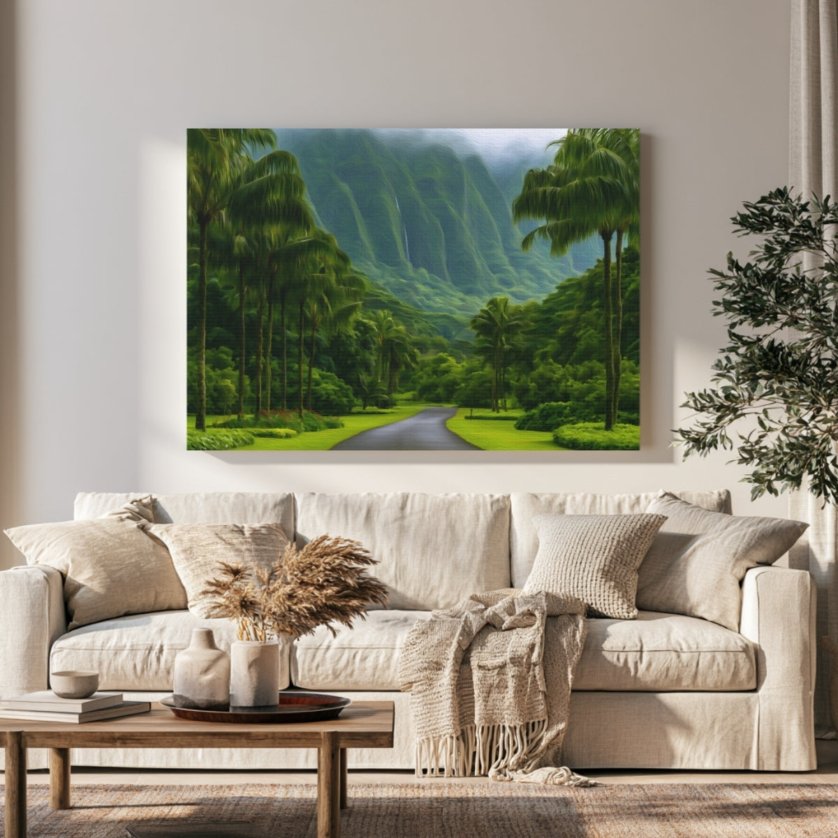Ho'omaluhia Botanical Garden Road — Oahu, Hawaii, view 1