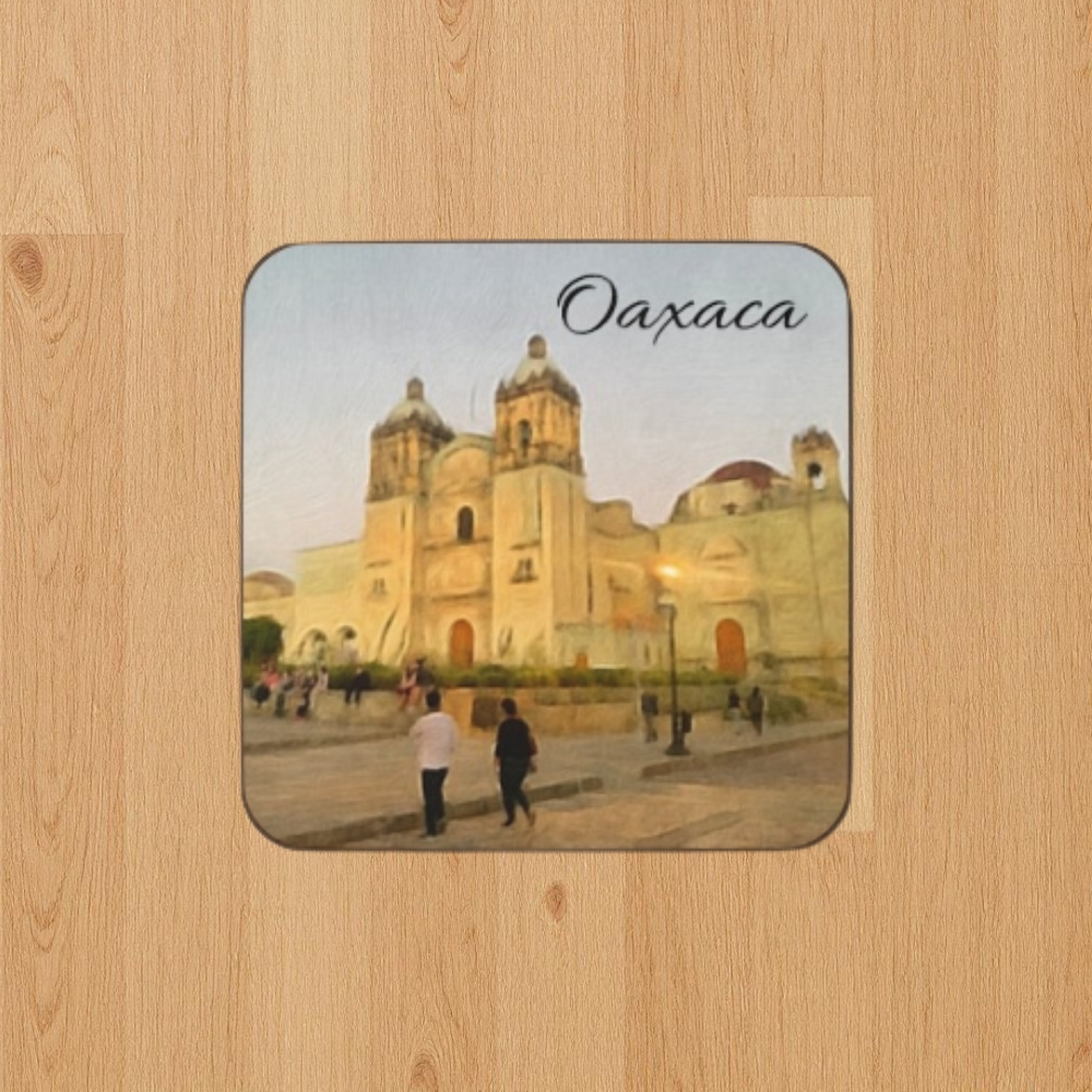 Oaxaca, Mexico | Catedral de la Asunción | Original Series Hardboard Coaster