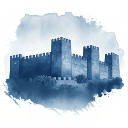 Obidos canvas wall art