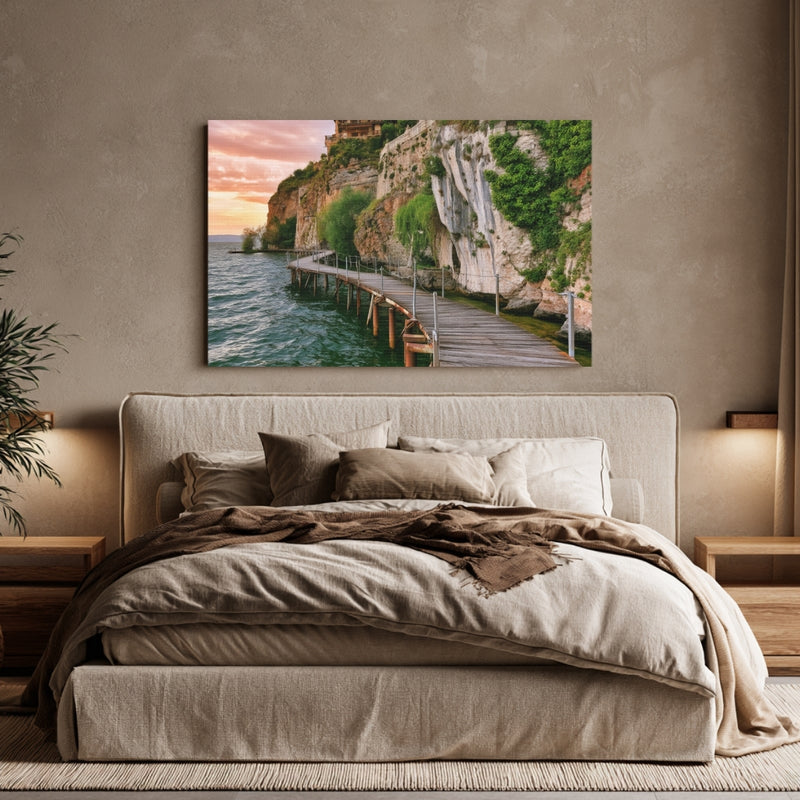 Ohrid Lakeside Cliff Boardwalk — Ohrid, North Macedonia, view 6