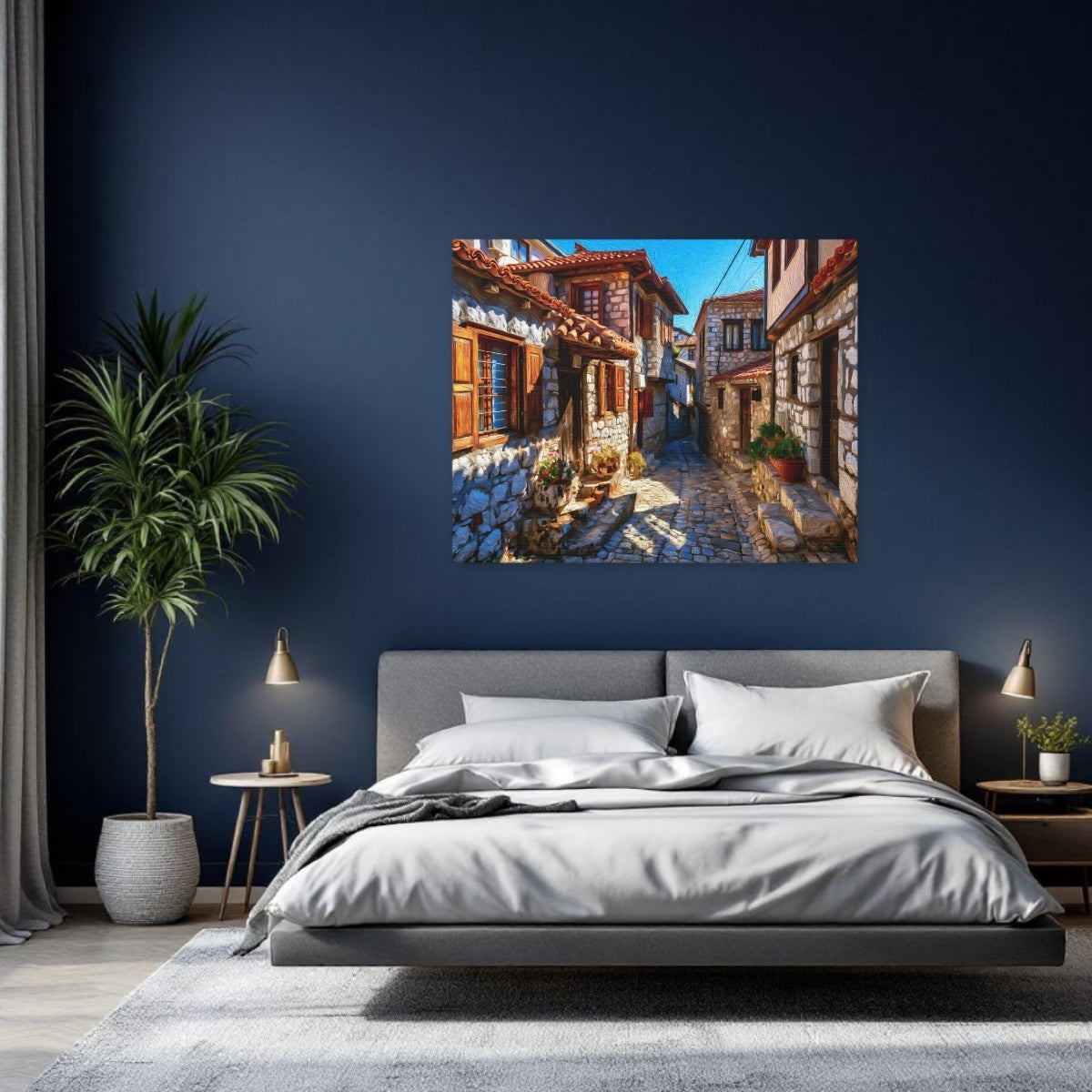 Ohrid Old Town Cobblestone Alley — Ohrid, North Macedonia Study No. 2