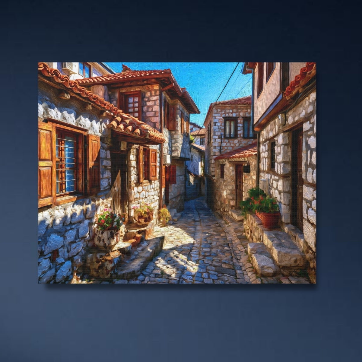 Ohrid Old Town Cobblestone Alley — Ohrid, North Macedonia Study No. 4