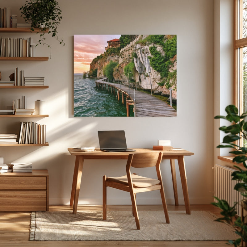 Ohrid Lakeside Cliff Boardwalk — Ohrid, North Macedonia, view 4