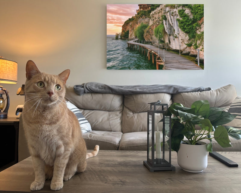 Ohrid Lakeside Cliff Boardwalk — Ohrid, North Macedonia, view 2