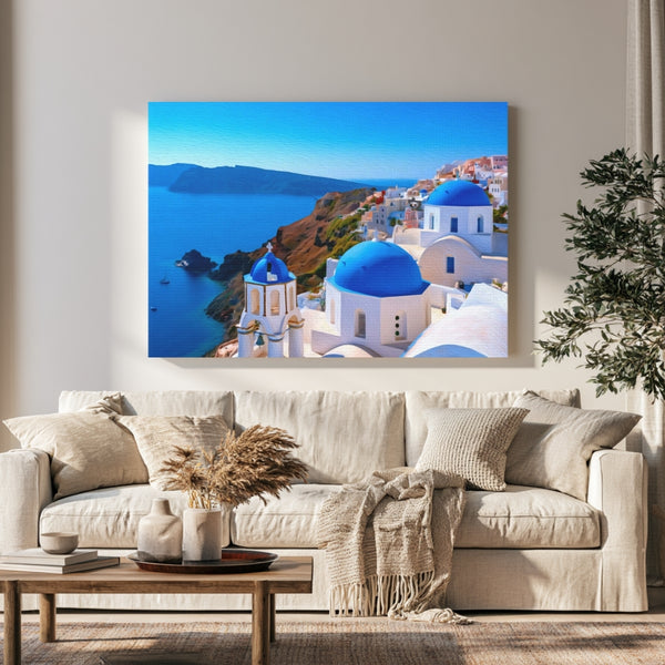Oia Blue Domed Churches