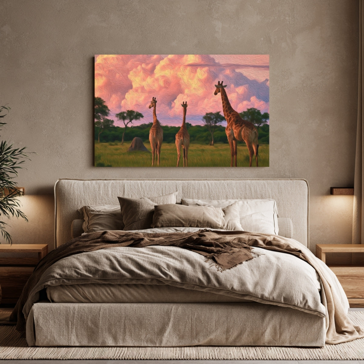 Okavango Delta Giraffe Savanna — Okavango Delta, Botswana, view 4
