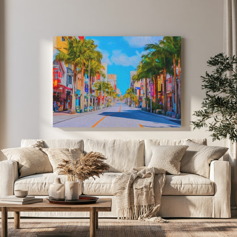 Kokusai Street Palm Boulevard — Okinawa, Japan, view 1