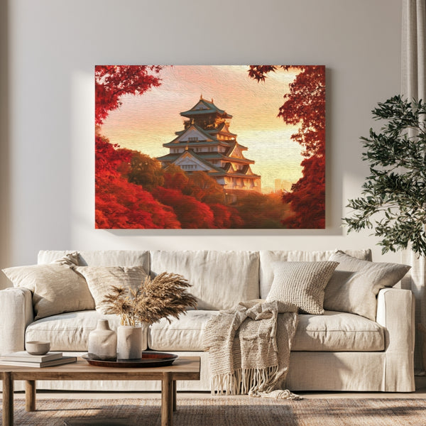Osaka Castle Autumn Foliage