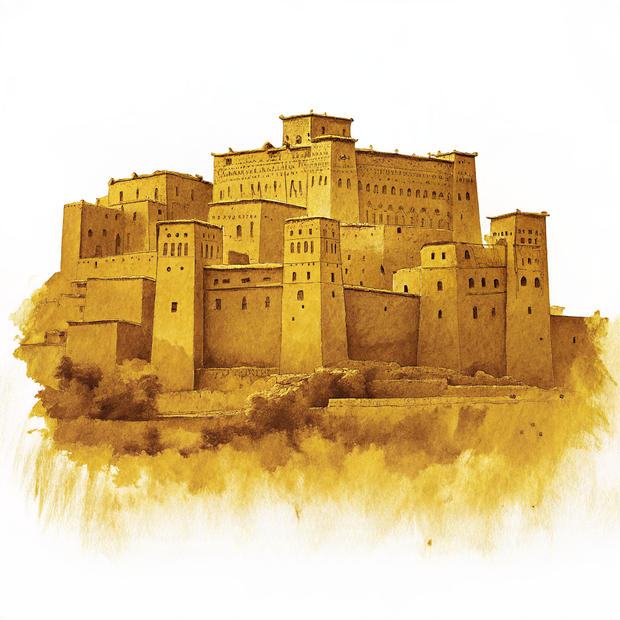 Ouarzazate watercolor