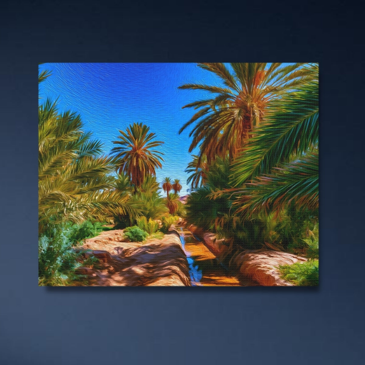 Ouarzazate Palm Oasis Stream — Ouarzazate, Morocco Study No. 4