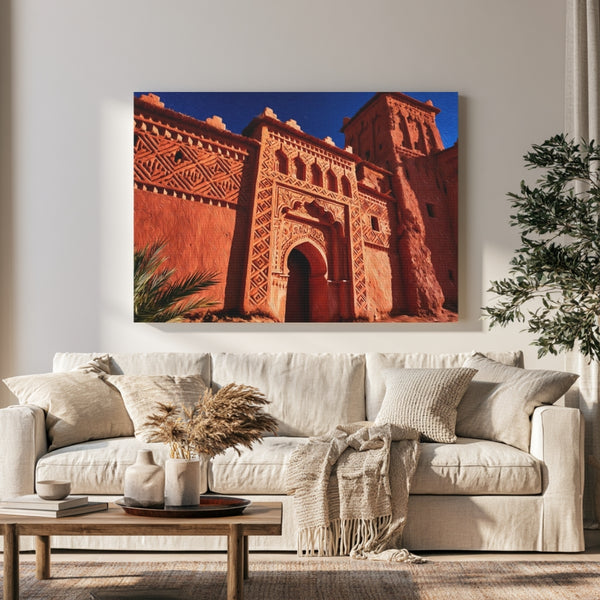 Ouarzazate, Morocco | Ait Benhaddou Kasbah Gate | Original Series Gallery Canvas