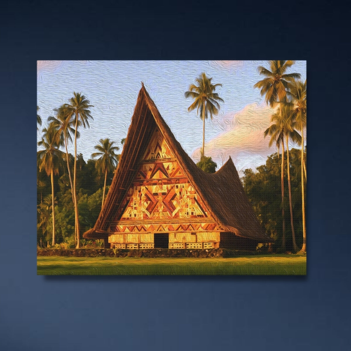 Palau Traditional Bai Meeting House — Palau, Palau, close-up detail