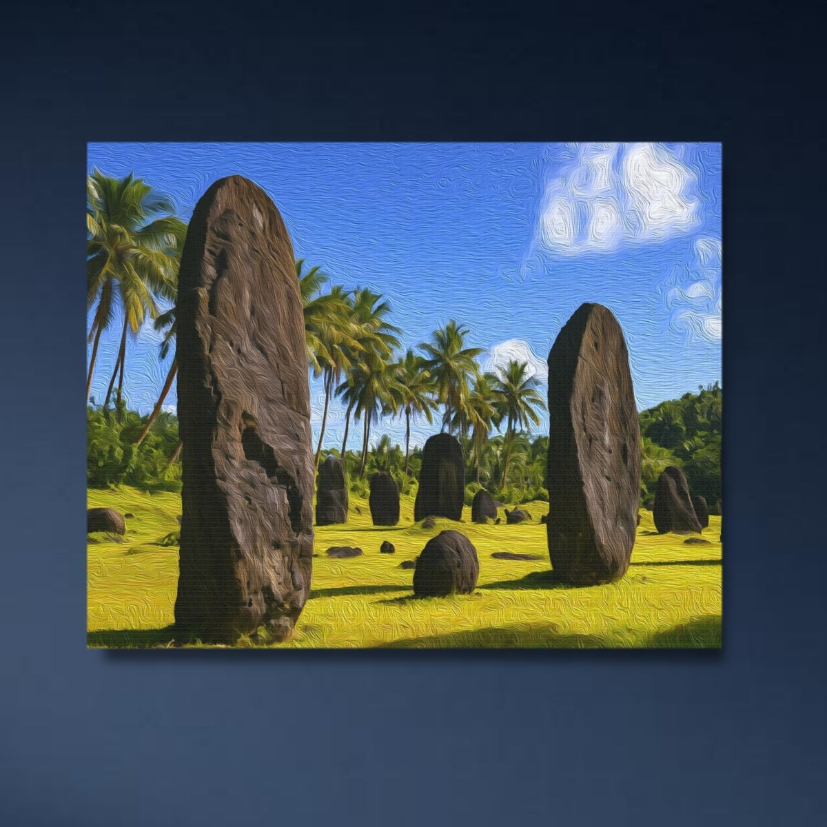 Badrulchau Stone Monoliths — Palau, Palau, close-up detail