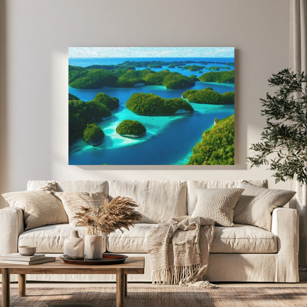 Palau, Palau | Rock Islands Southern Lagoon | Original Series Gallery Canvas