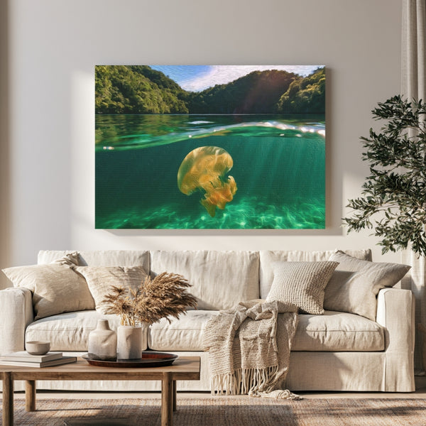 Palau, Palau | Jellyfish Lake Palau | Original Series Gallery Canvas