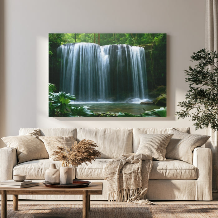 Palau Jungle Waterfall