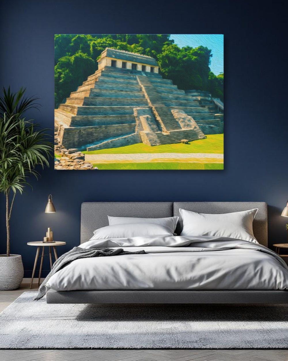 Palenque, Mexico | Ancient Maya Temple Ruins | Original Series Gallery Canvas detail