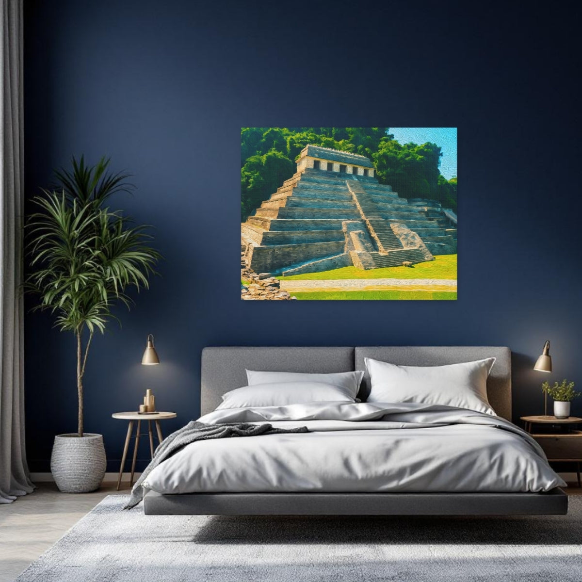 Ancient Maya Temple Ruins — Palenque, Mexico, study 2