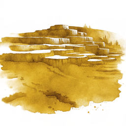 Pamukkale canvas wall art