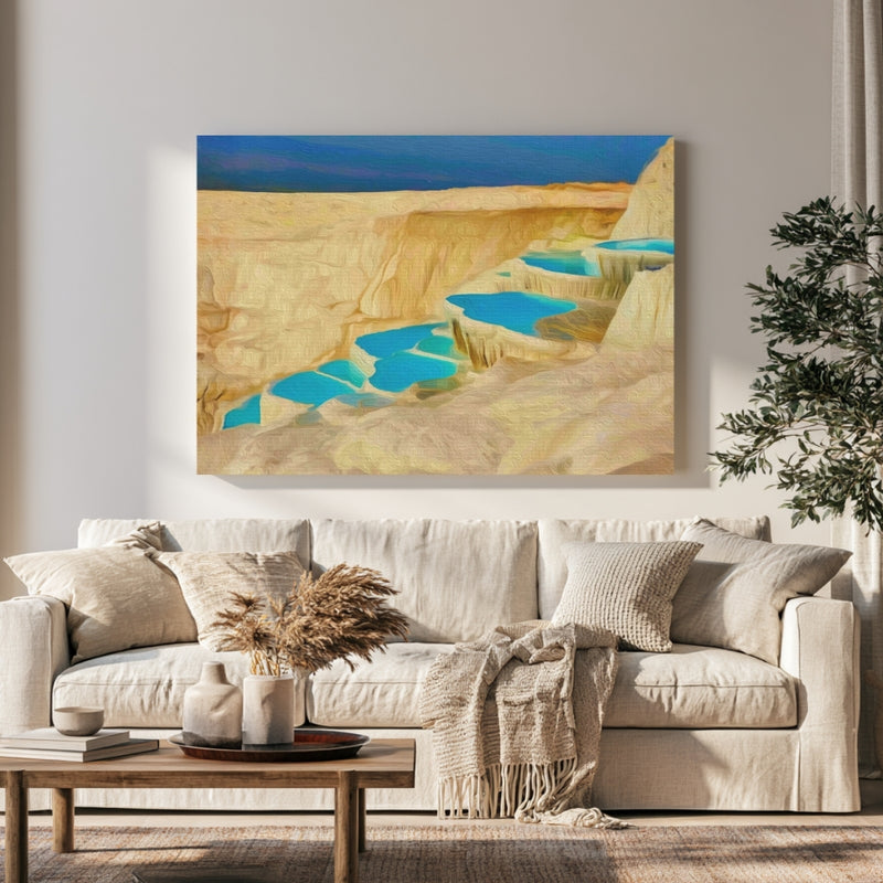 Cotton Castle Thermal Terraces — Pamukkale, Turkey, view 1