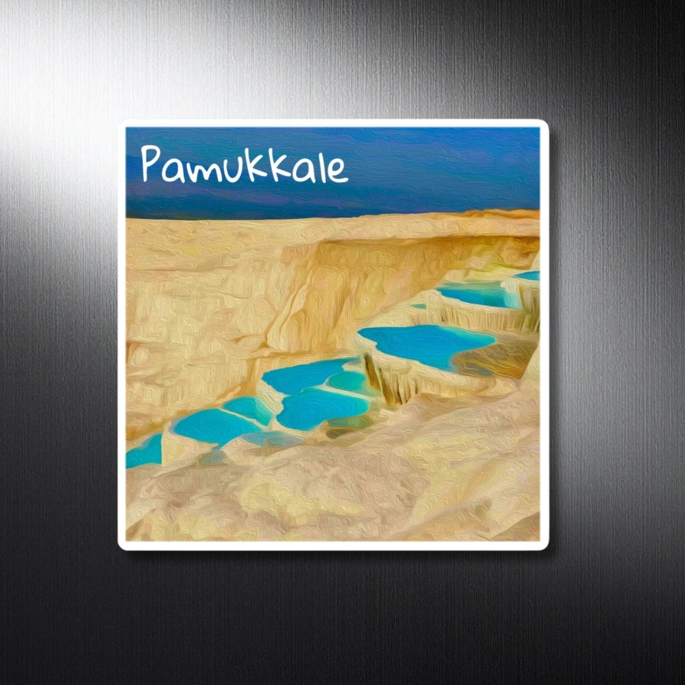 Pamukkale, Turkey | Cotton Castle Thermal Terraces | Original Series Decorative Magnet