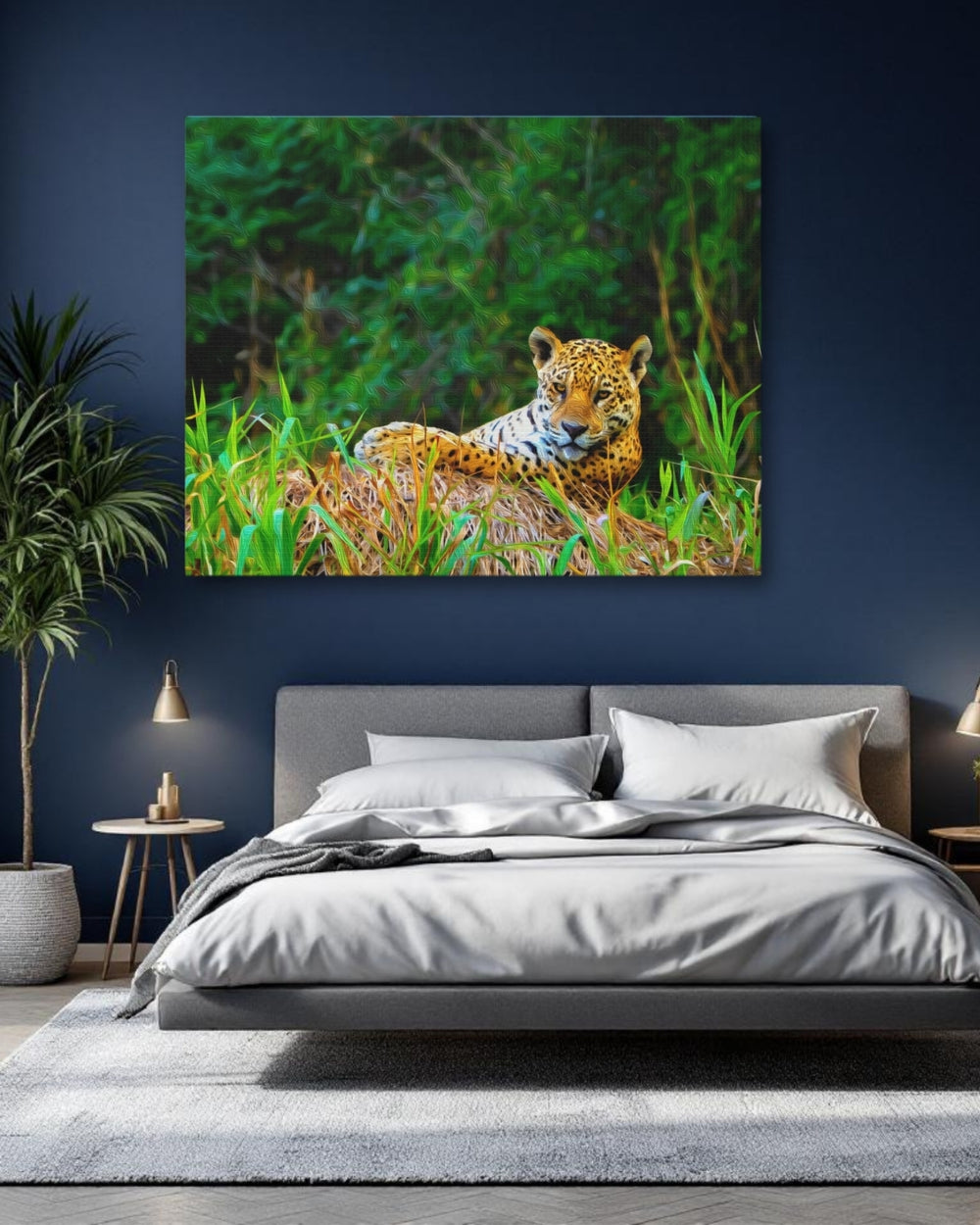 Pantanal, Brazil | Jaguar in Pantanal Wetlands | Original Series Gallery Canvas detail