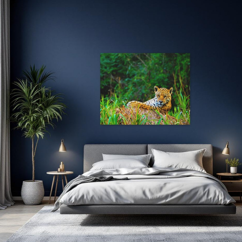 Pantanal, Brazil | Jaguar in Pantanal Wetlands | Original Series Gallery Canvas detail