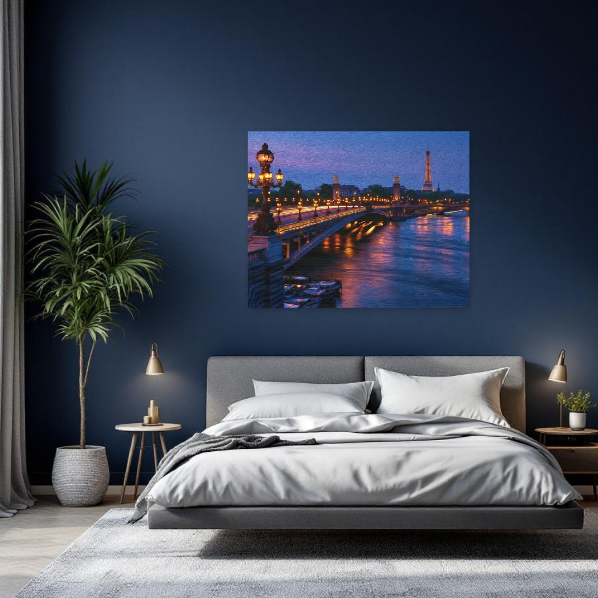 Paris, France | Pont Alexandre III Seine River | Original Series Gallery Canvas detail