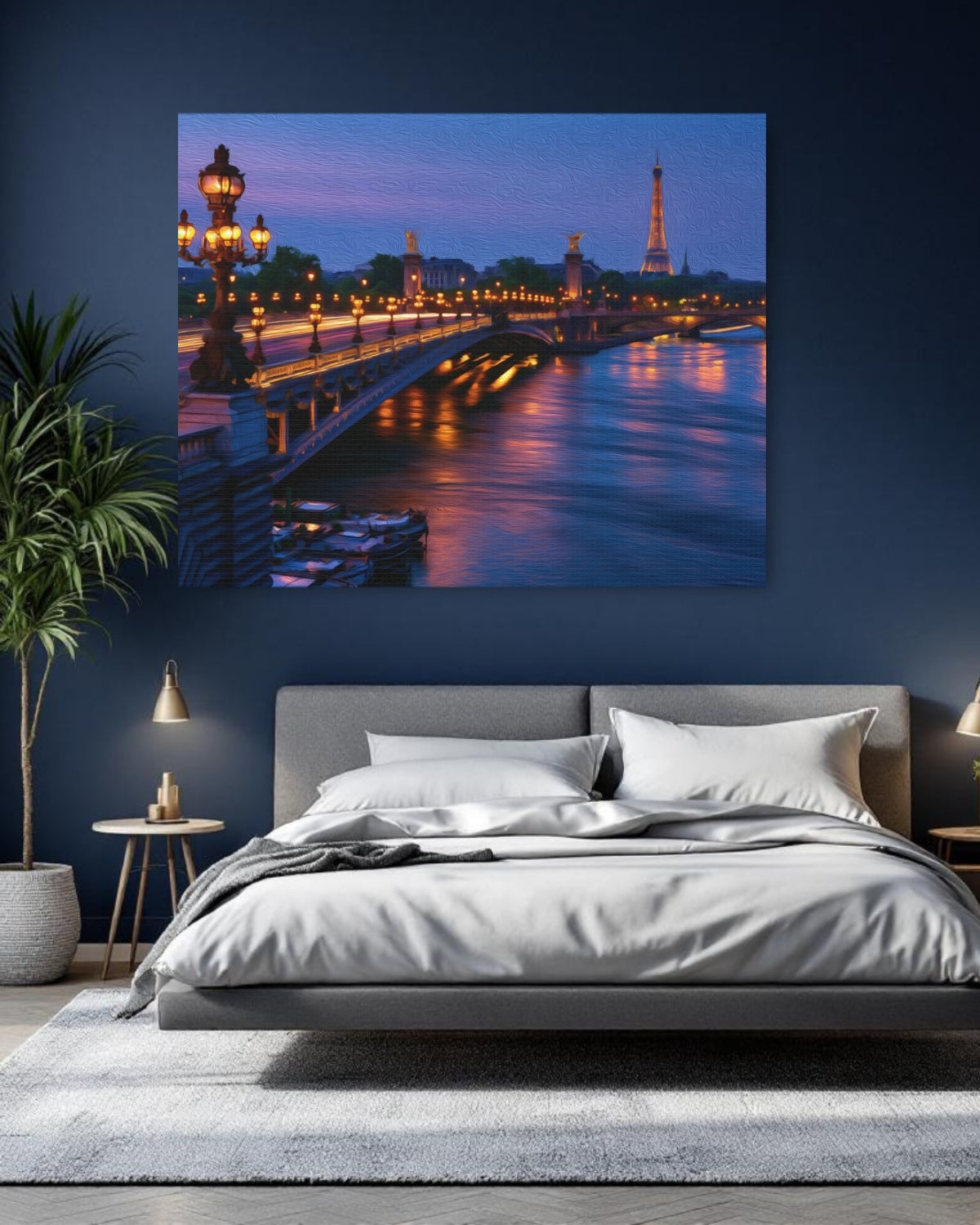 Paris, France | Pont Alexandre III Seine River | Original Series Gallery Canvas detail