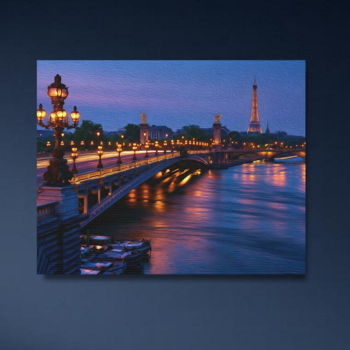 Paris, France | Pont Alexandre III Seine River | Original Series Gallery Canvas