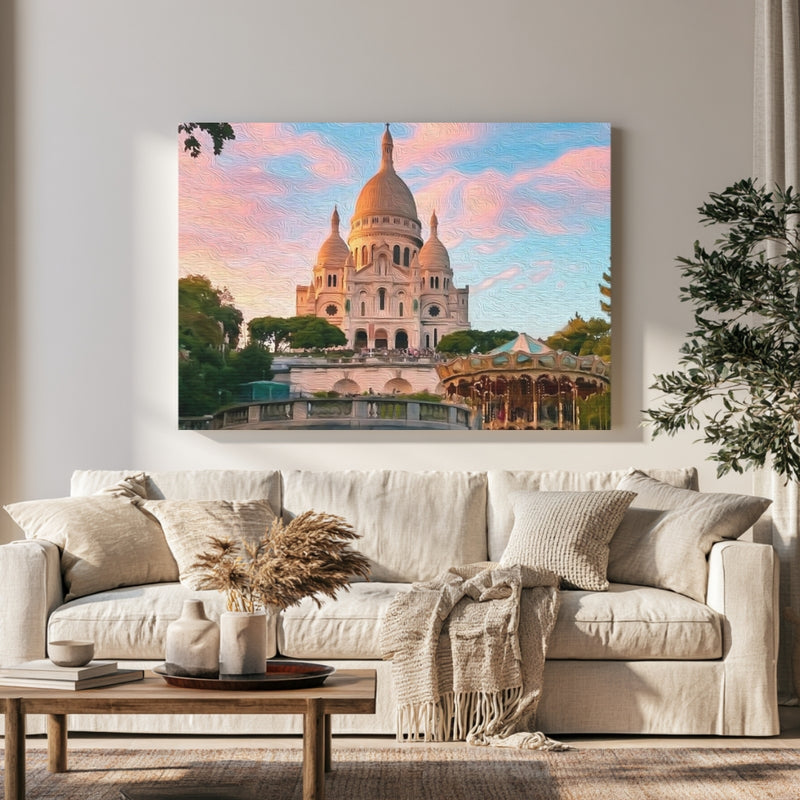 Sacre-Coeur Basilica Montmartre — Paris, France, view 1