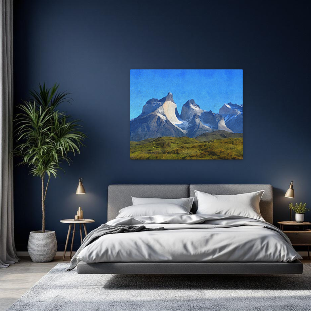 Torres del Paine, Chile | Original Series Canvas detail