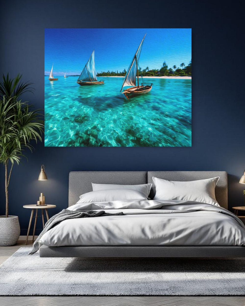 Pemba Island, Tanzania | Crystal Waters Dhow Sailing | Original Series Gallery Canvas detail