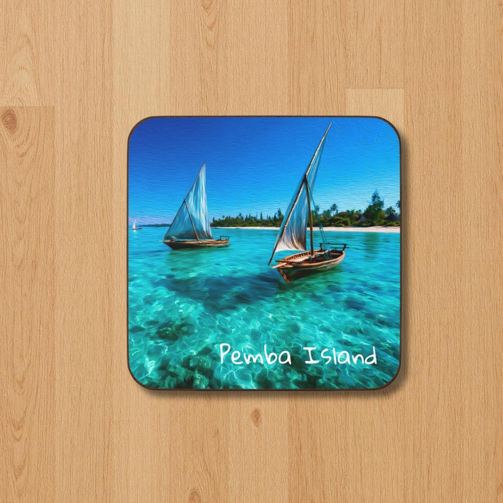 Pemba Island, Tanzania | Crystal Waters Dhow Sailing | Original Series Hardboard Coaster