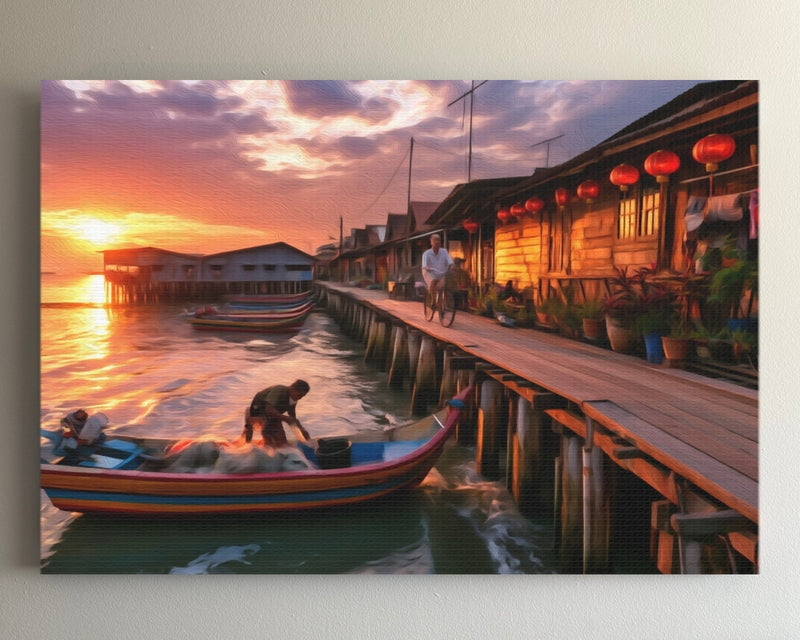 Chew Jetty Clan Pier — Penang Georgetown, Malaysia