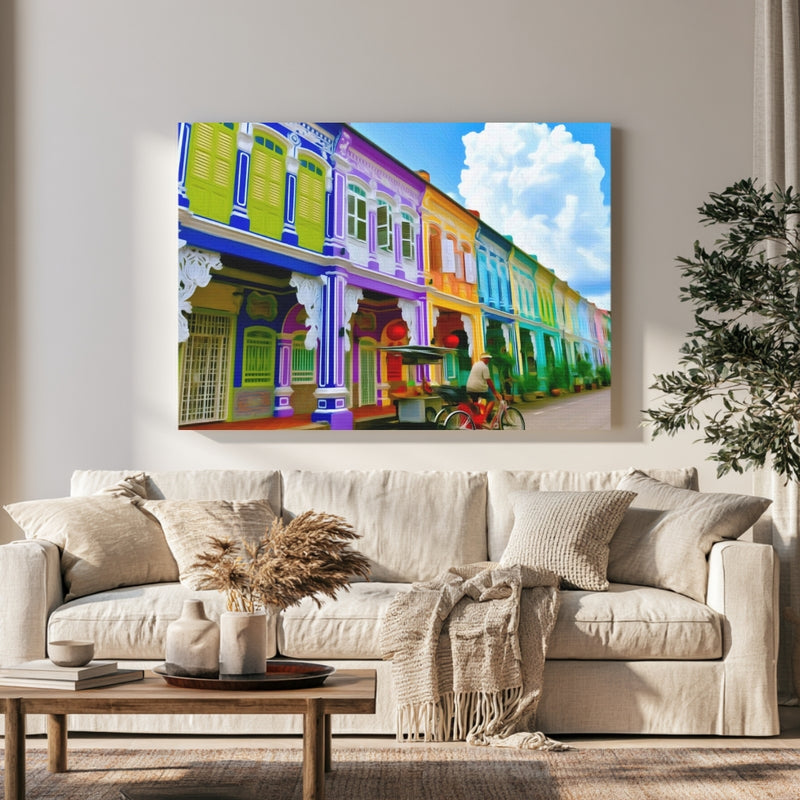 Harmony Street Shophouses Row — Penang Georgetown, Malaysia, view 1