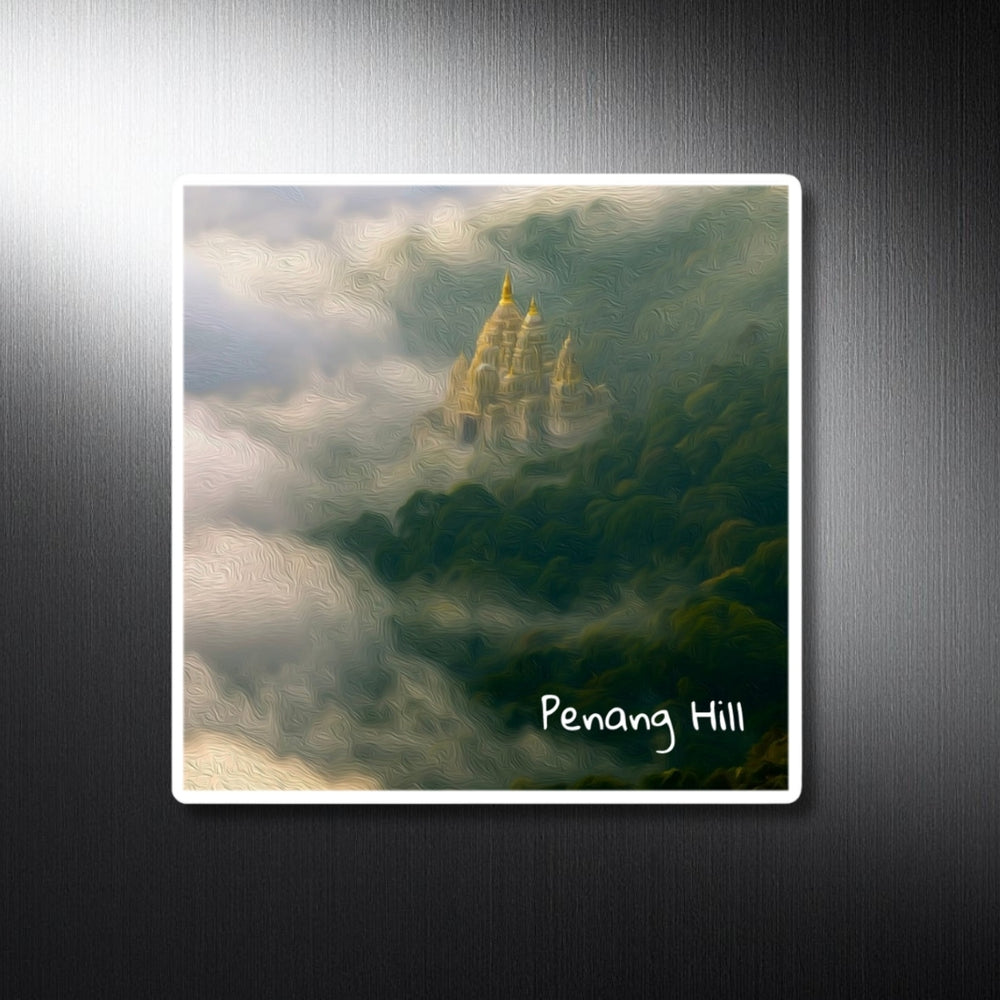 Penang Hill, Malaysia | Temple Above the Clouds | Original Series Decorative Magnet