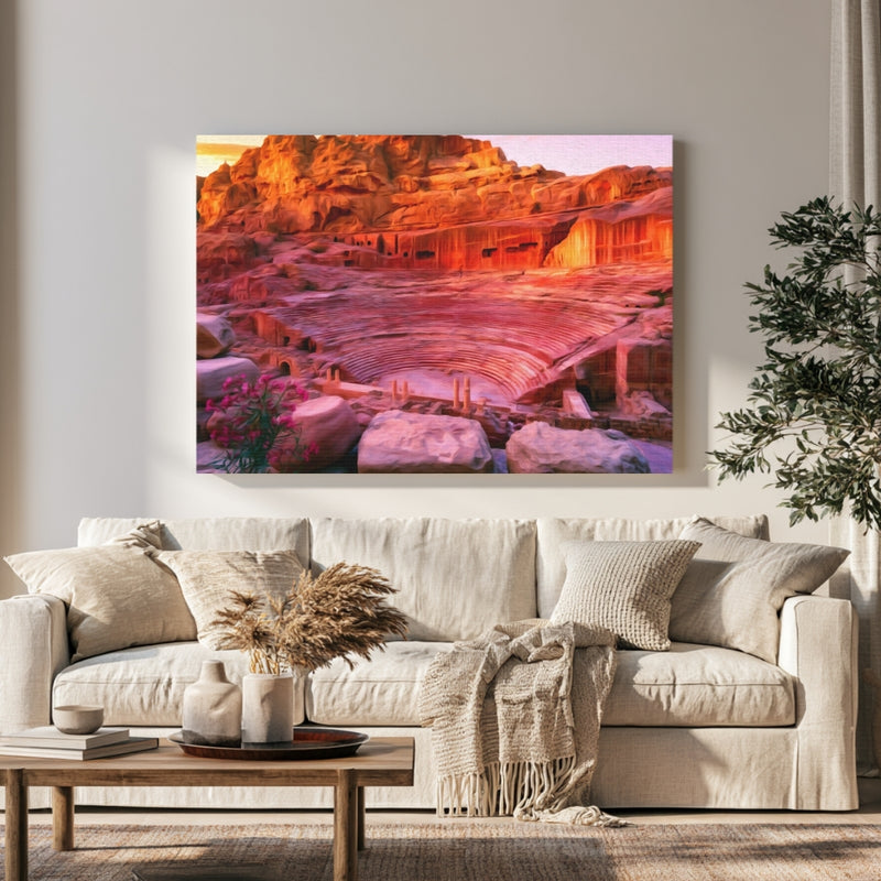 Petra Roman Theatre Ruins — Petra, Jordan, view 1